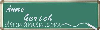 Änne Gerich Visitenkarte